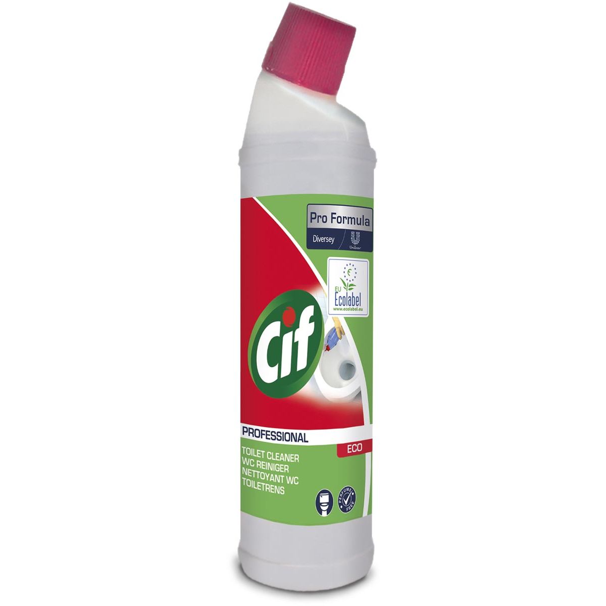 Cif - Professioneller ECO-Toilettenreiniger, 750-ml-Flasche