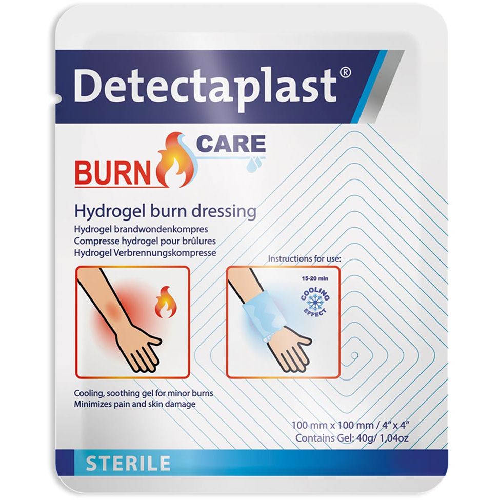 Detectaplast - Burn Care hydrogel compress for burns, ft 10 x 10 cm