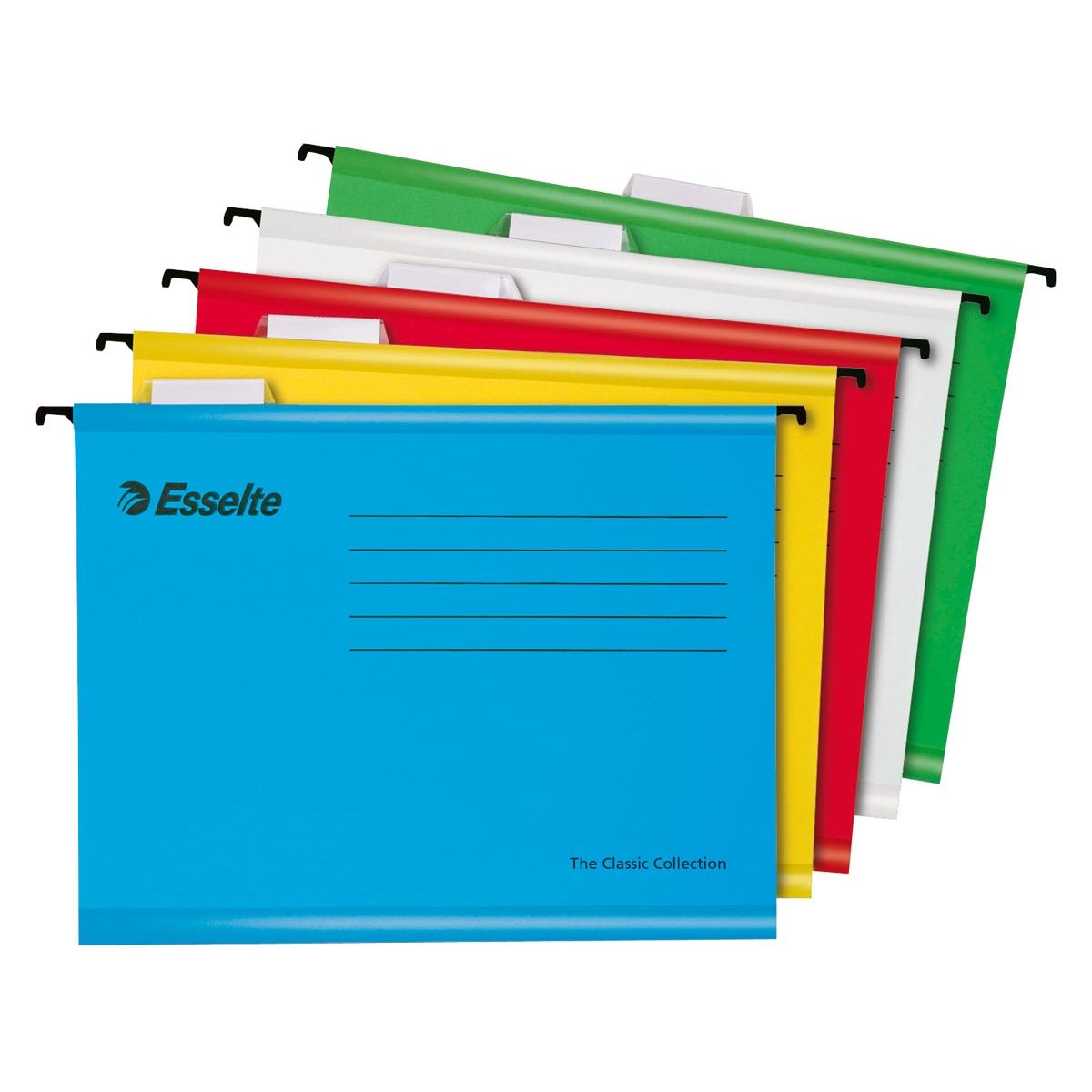 Esselte - hangmap Classic, geassorteerde kleuren, pak van 10 stuks