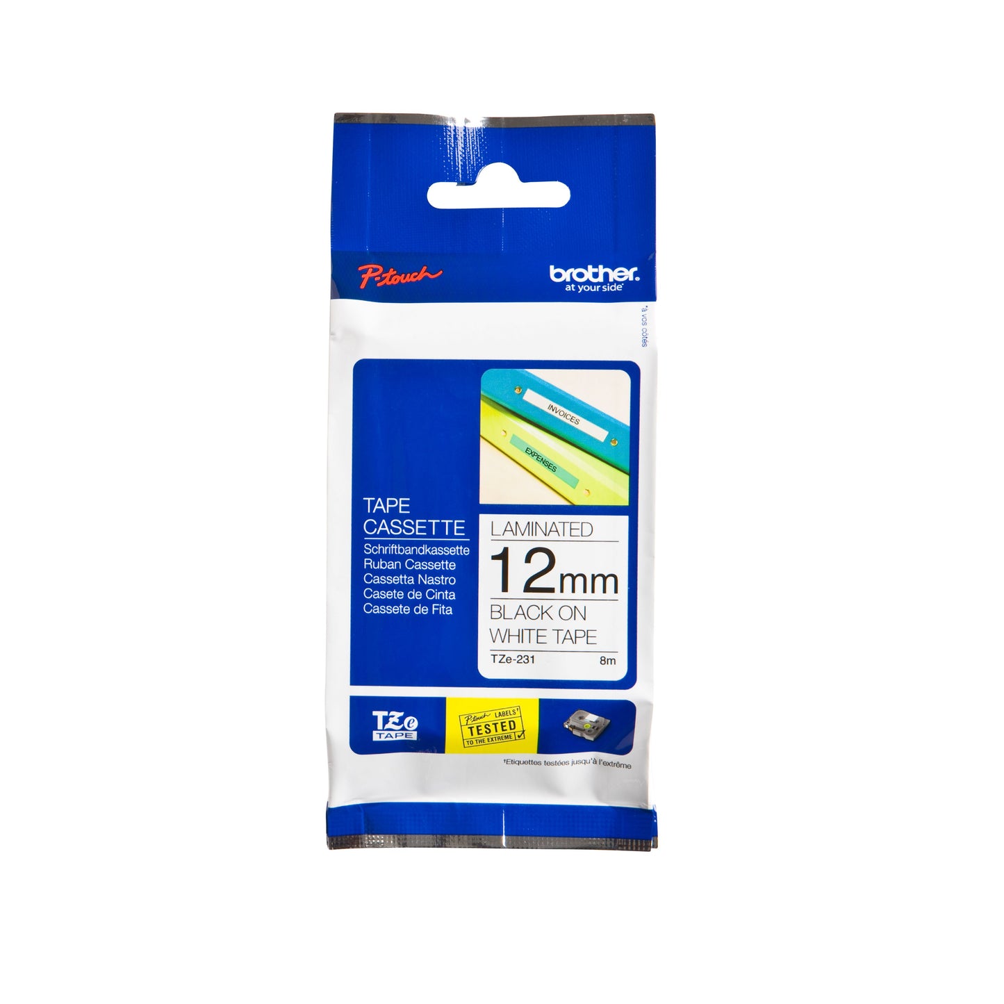 Brother - TZE-231 labelprinter-e Zwart op wit