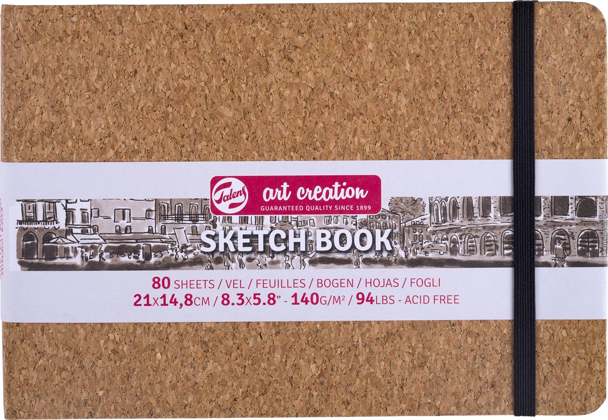 Talens Art Creation - Art Creation schetsboek Kurk, 140 g/m², ft A5, 80 vel