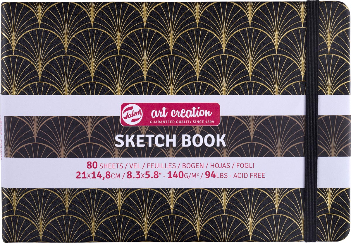 Talens Art Creation - Art Creation schetsboek Art Deco, 140 g/m², ft 21 x 14,8 cm, 80 vel