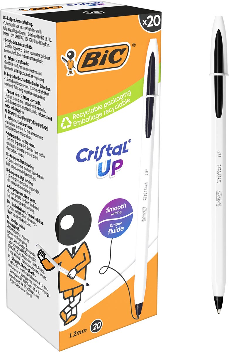 Bic - penna a sfera Cristal Up nera