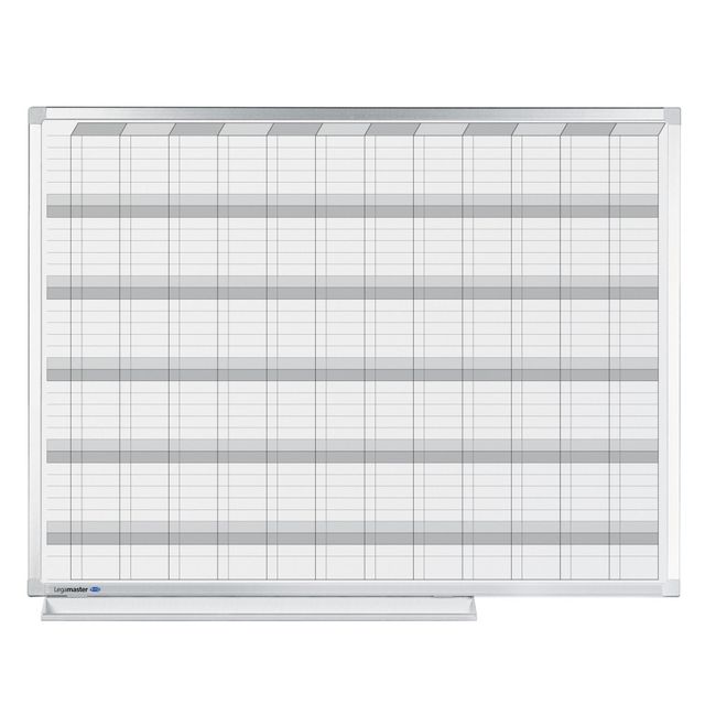 Legamaster - Planner planner annuale professionale orizzontale 90x120 cm