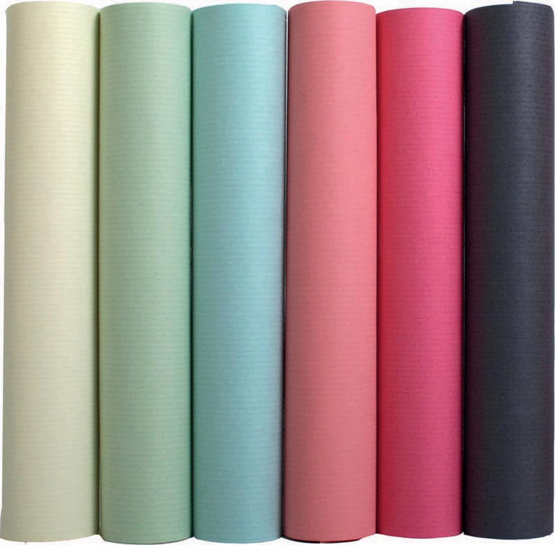 Clairefontaine - papier cadeau couleurs pastel assorties