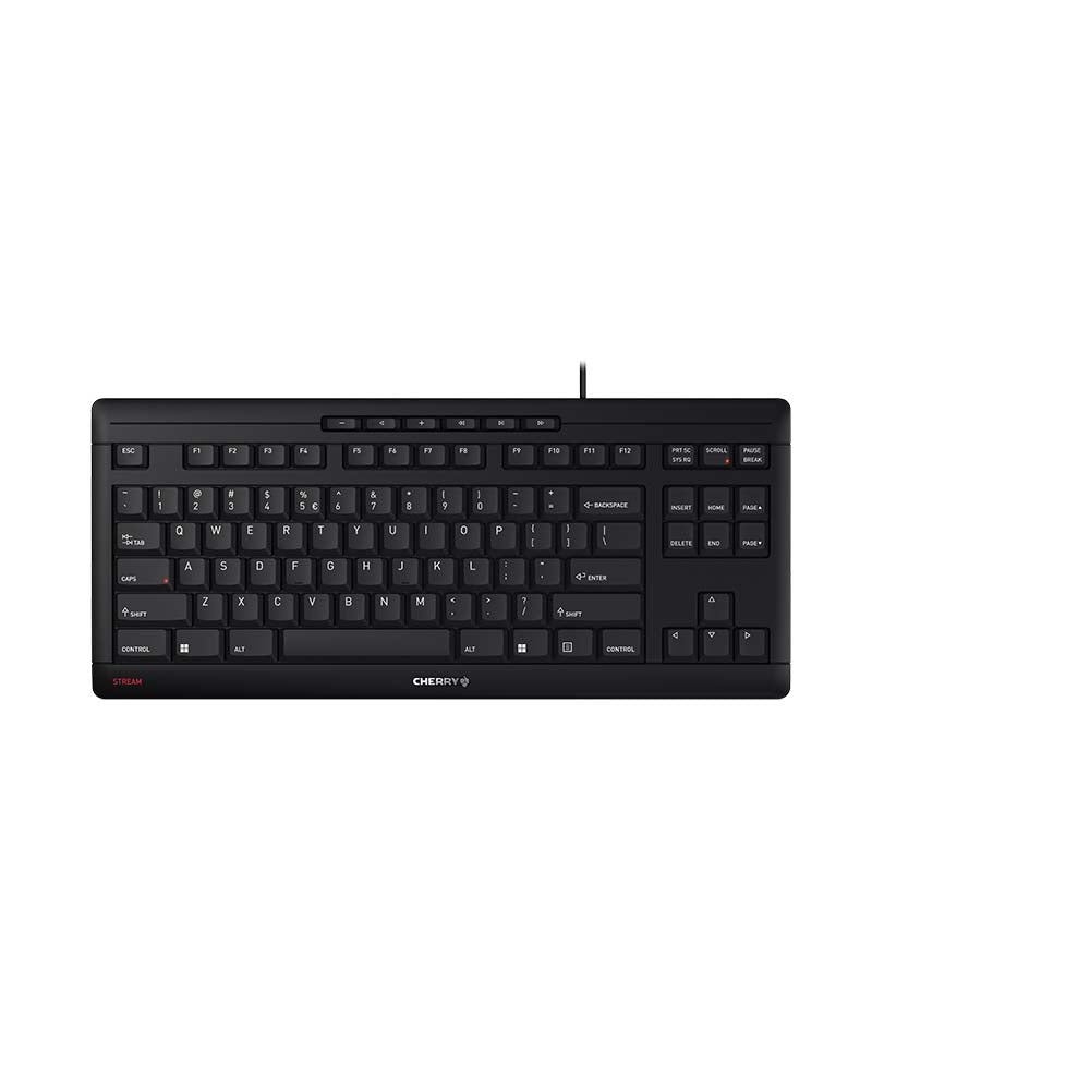 CHERRY - STREAM KEYBOARD TKL toetsenbord Universeel USB QWERTY Engels Zwart