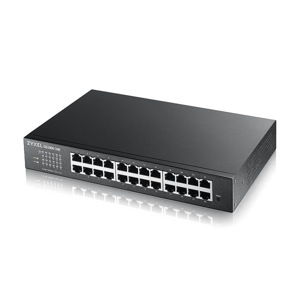 ZYXEL - GS1900-24E-EU0103F netwerk-switch Managed L2 Gigabit Ethernet (10/100/1000) 1U Zwart