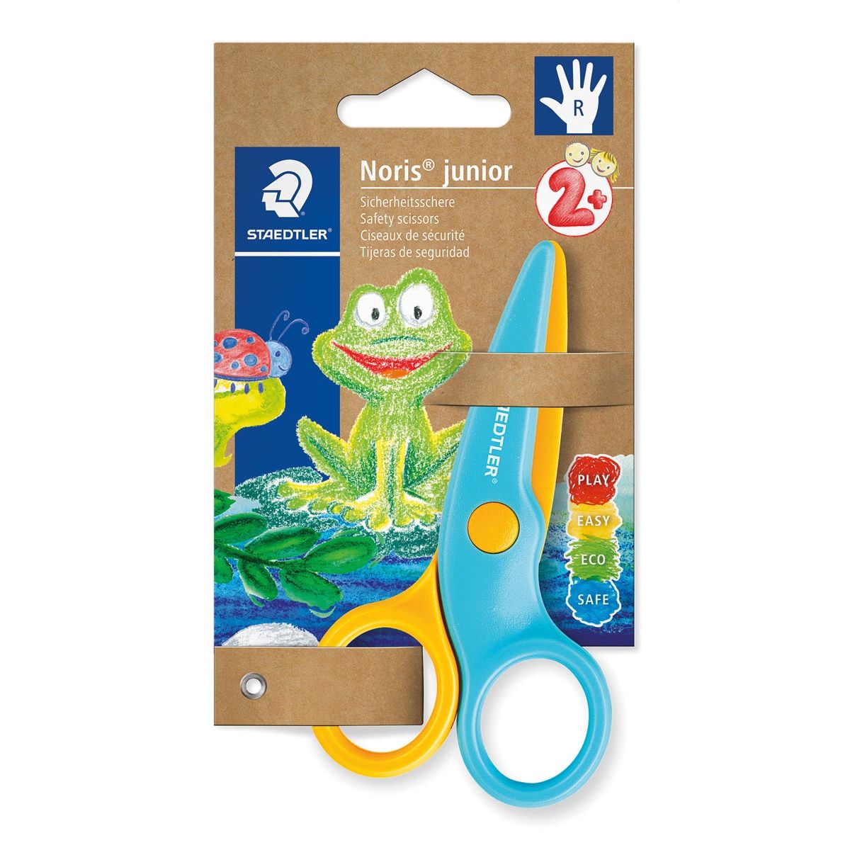 Staedtler - Tijeras para niños Noris Junior, diestros, amarillo/azul