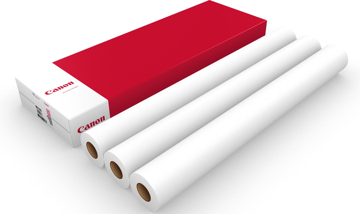 Canon - plotterpapier 4281V, standaard, Ft 610 mm x 50 m, 80 g, pak van 3 rollen