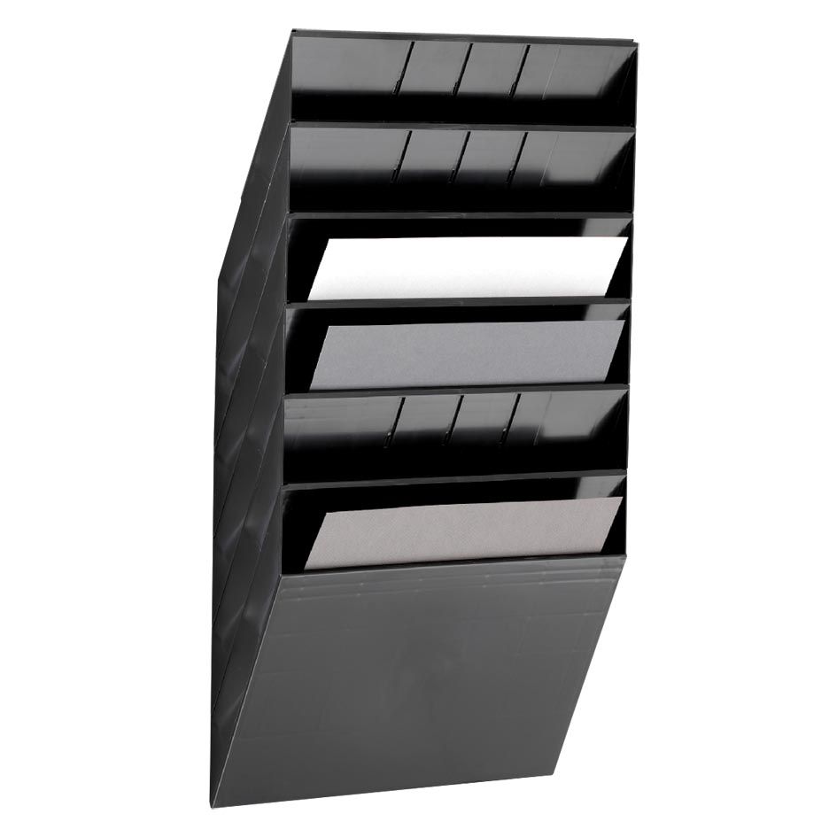 Durable - porta folletos Flexiboxx 6 A4 Horizontal negro