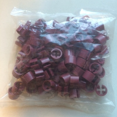 Klika - Minimarker onbedrukt bordeaux rood 100st