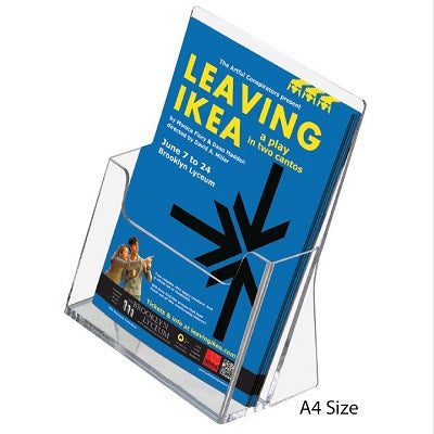 Klika - Brochure tray A4 portrait transparent