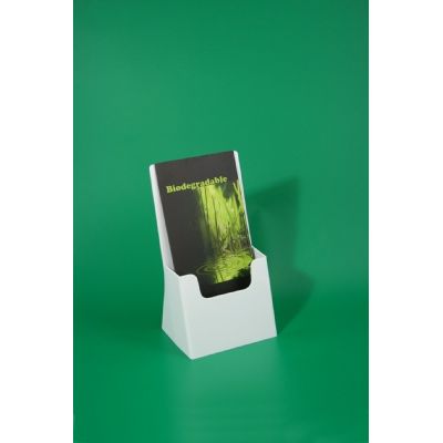 Klika - Prospektablage BIO 1/3 A4 Hochformat Farbe weiß