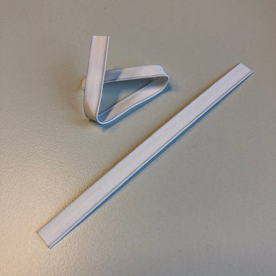 Klika - Planoclipzaksluiting 120 mm wit 1000st