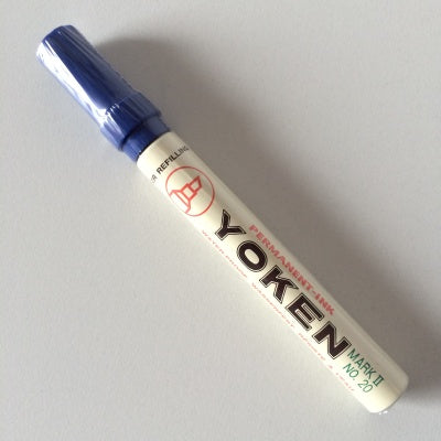 Klika - Stift Yoken No. 20 blauw beitelpunt