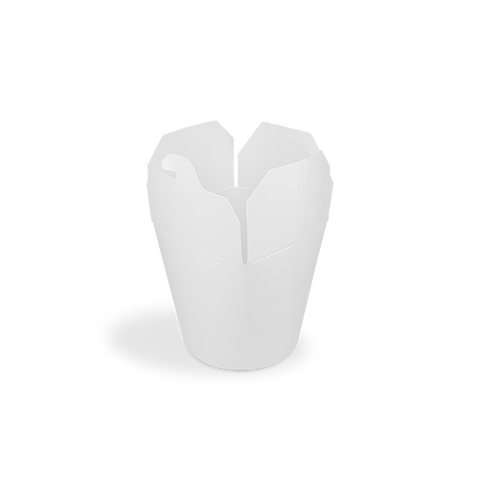 Klika - Gobelet Wok to Go 16oz 400ml carton blanc