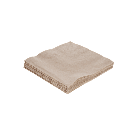 Klika - Serviette 2 Lagen 1/4 Falz 33x33cm Kraftpapier BIO