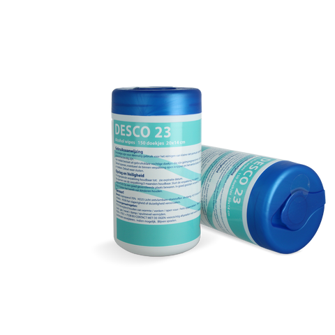 Klika - alcohol desinfectiedoekjes in bus 6x150