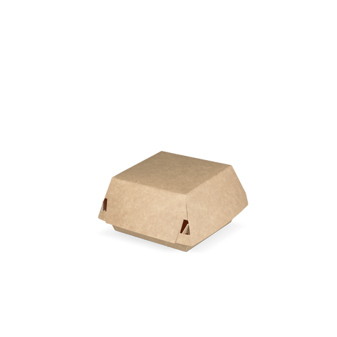 Klika - Hamburger container Small kraft/white BIO