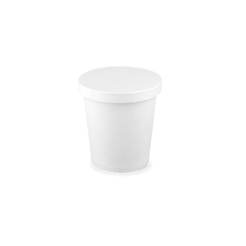 Klika - Vaso para Salsa con Tapa Ø62mm Cartón Blanco