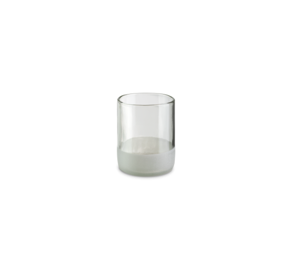 Iwas glass clear frosted, 25cl/8.5oz, 7.4 x 9cm, box of 4 pieces