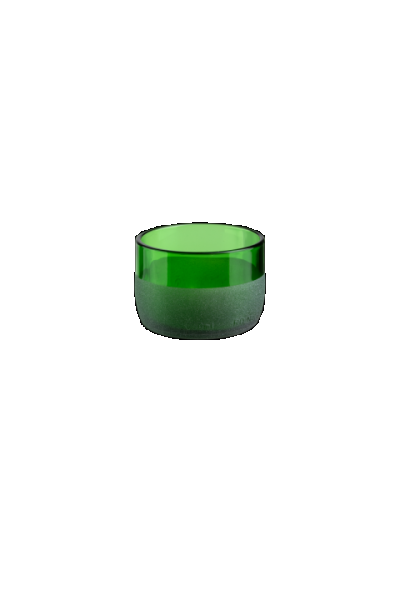 Iwas glass green frosted, 12cl/4oz, 7.4 x 5.1cm, box of 4 pieces