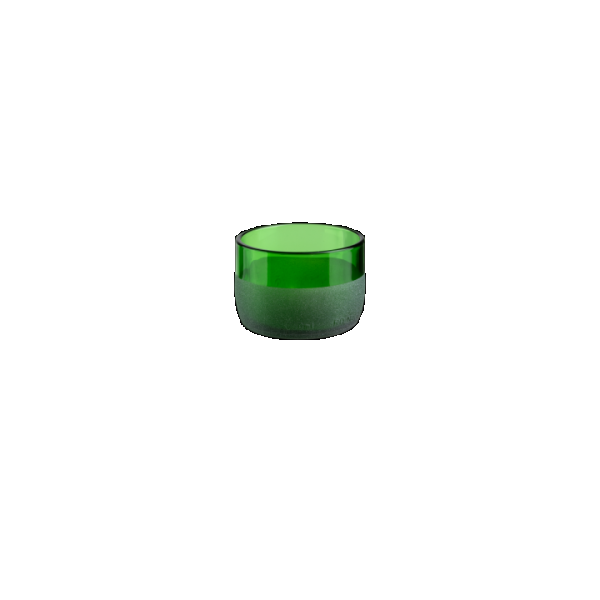 Iwas glass green frosted, 12cl/4oz, 7.4 x 5.1cm, box of 4 pieces