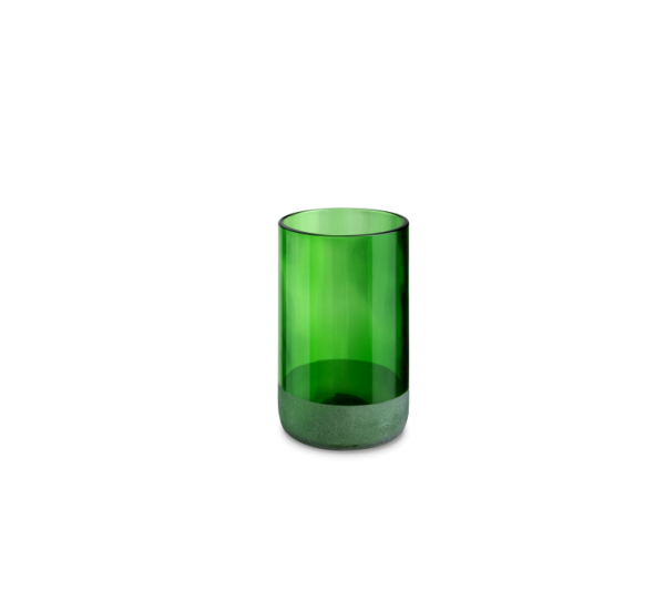 Iwas-Glas grün gefrostet, 35,5 cl/12 oz, 7,4 x 12 cm, Schachtel mit 4 Stück