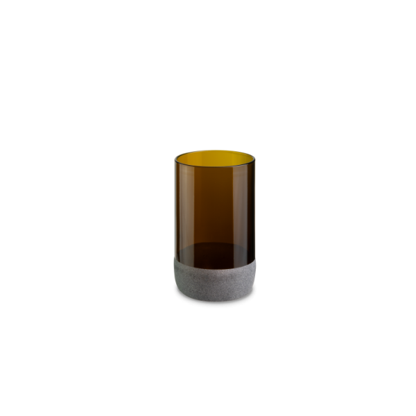 Iwas glas brons frosted, 35,5cl/12oz, 7,4 x 12cm, doos a 4 stuks
