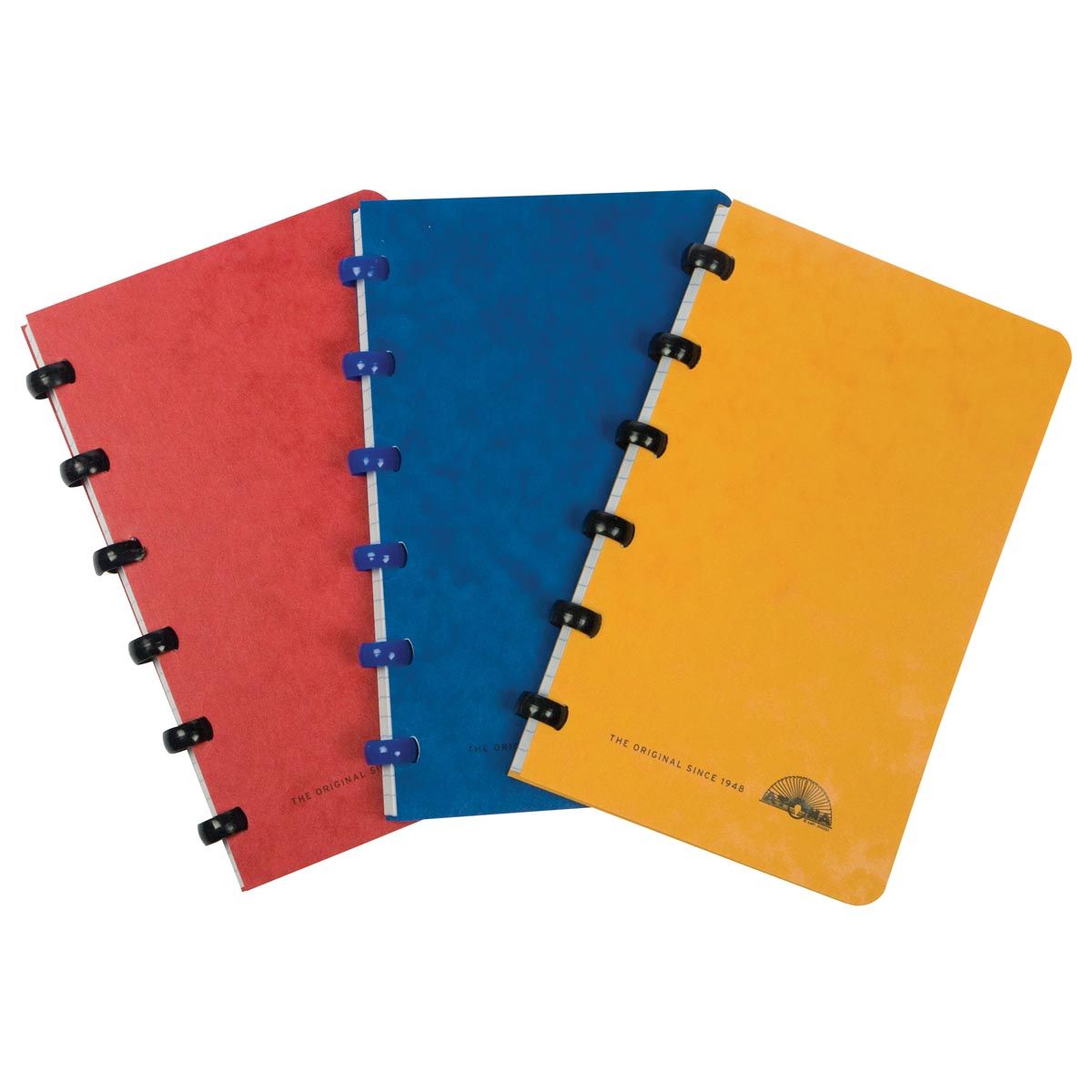 Atoma - Cuaderno clásico, pies 10 x 16,5 cm, 120 páginas, tapa de cartón, colores surtidos