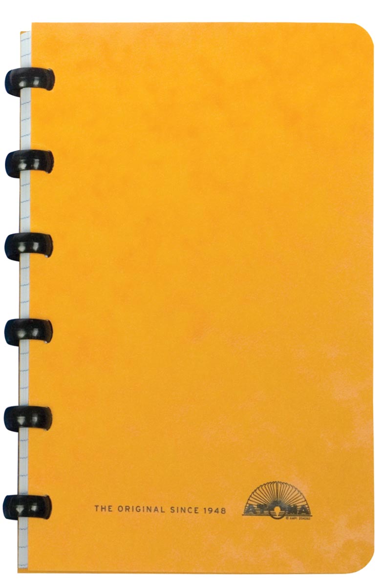 Atoma - Cuaderno clásico, pies 9,5 x 14 cm, 120 páginas, tapa de cartón, colores surtidos