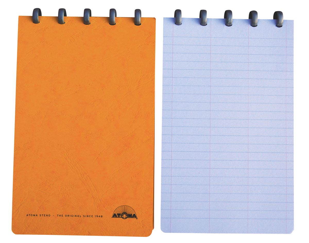 Atoma - Carnet de sténographie classique, pi 130 x 210 mm, 120 pages, couleurs assorties
