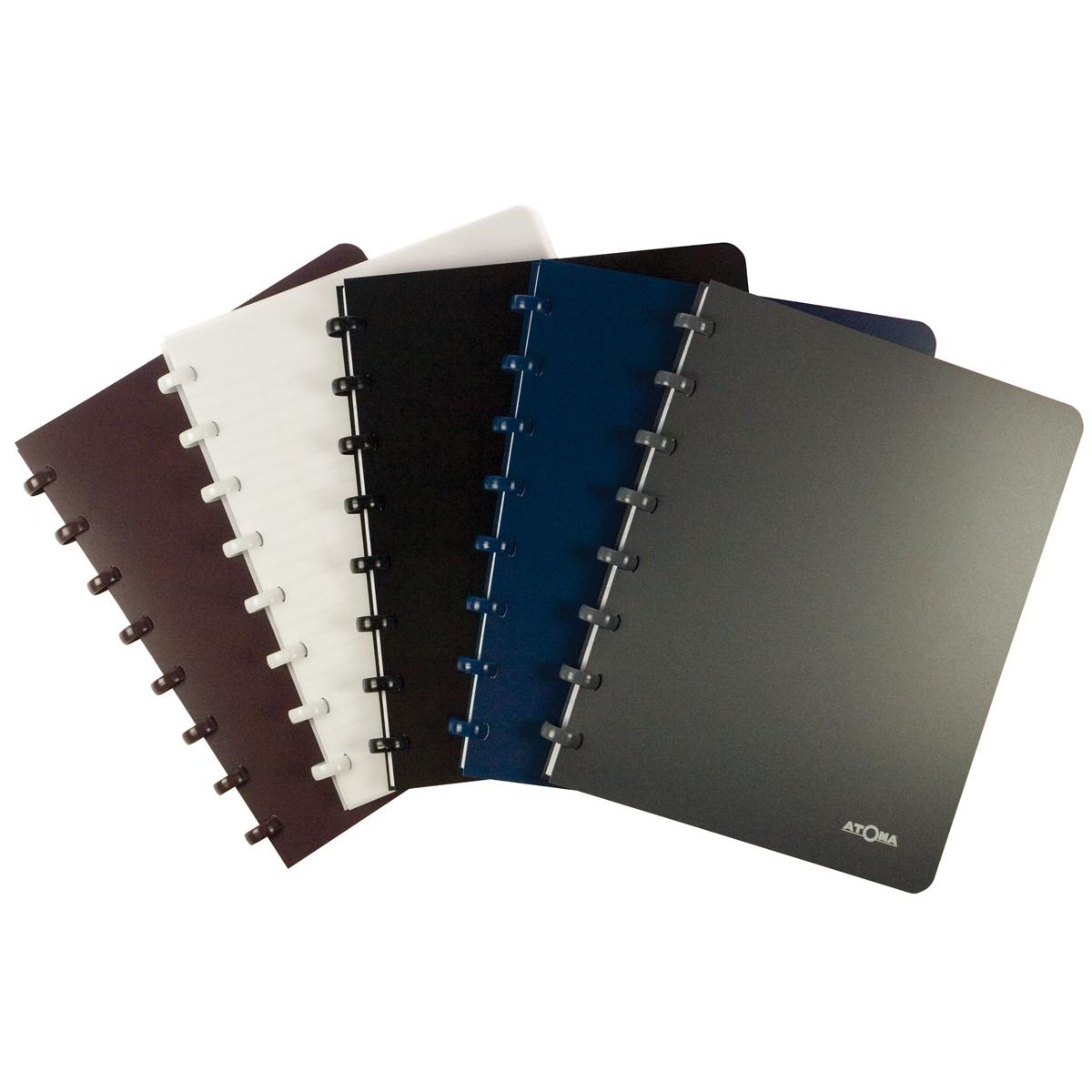 Atoma - cuaderno, ft A4, 144 páginas, PP, cuadros comerciales, colores surtidos