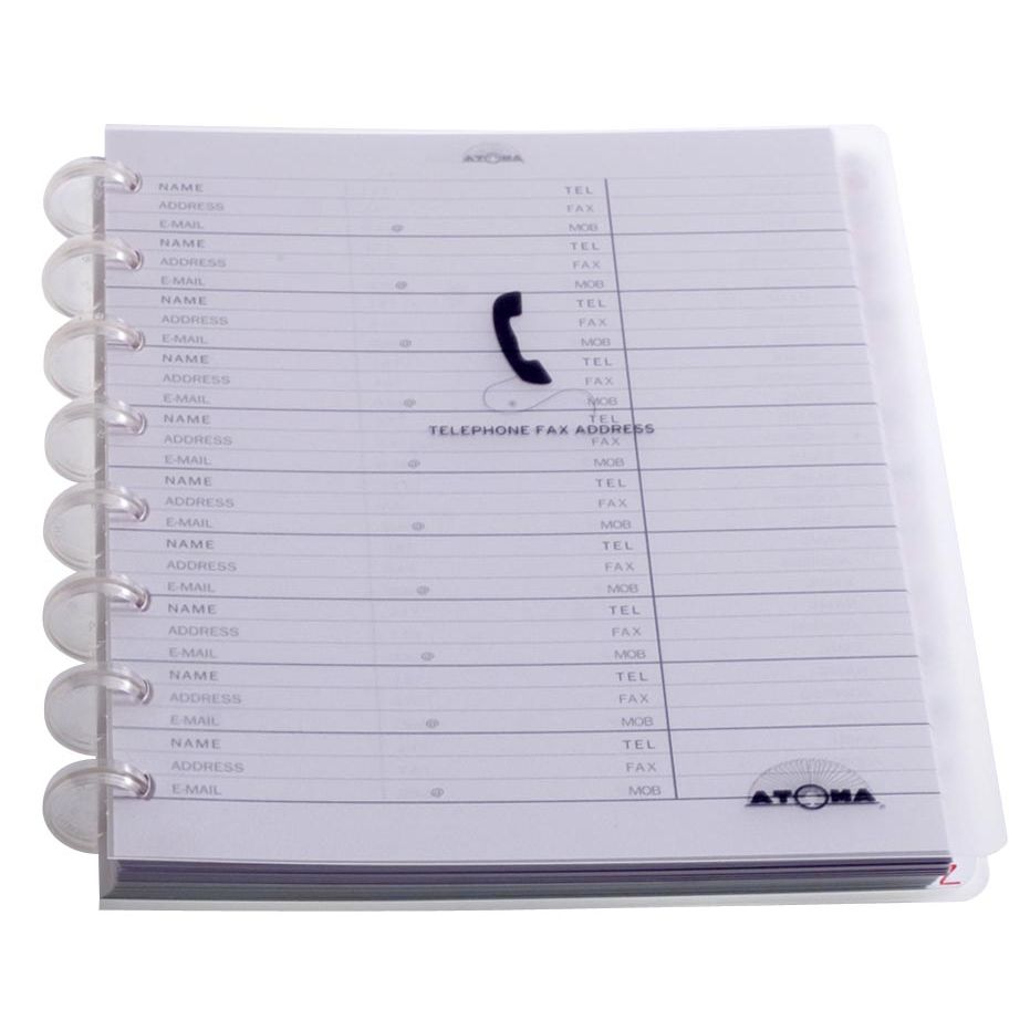Atoma - Telefoonregister, geassorteerde kleuren