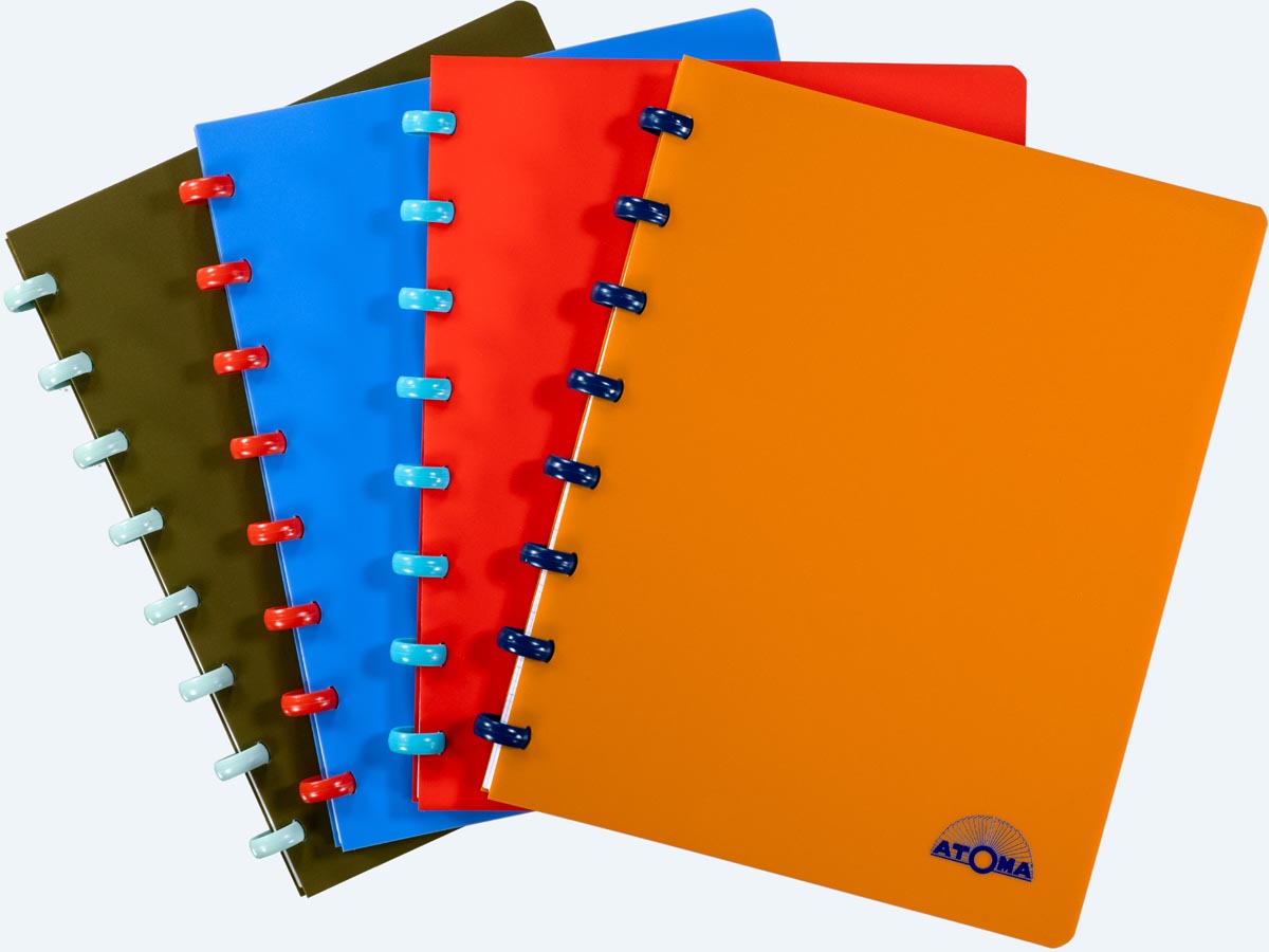 Atoma - Nature schrift, ft A5, 144 bladzijden, commercieel geruit, geassorteerde kleuren