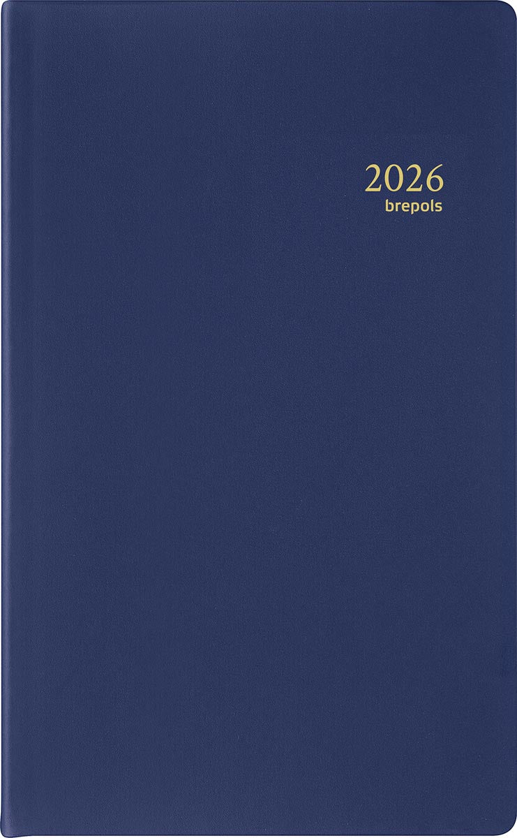 Brepols - agenda Breform Seta 6 languages, blue, 2026