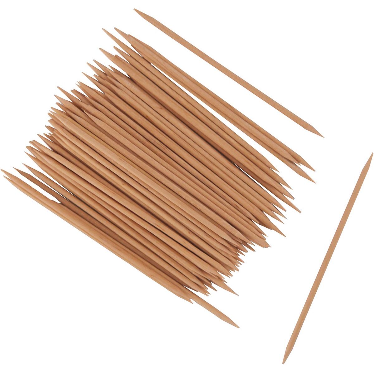 Bouhon - tandenstokers om te knutselen, 10 cm, zakje van 100 stuks