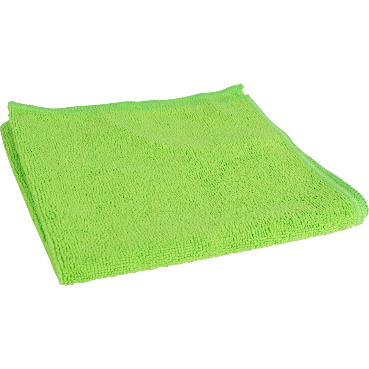 Klika - Panno in microfibra, ft 40 x 40 cm, verde, confezione da 10 pezzi