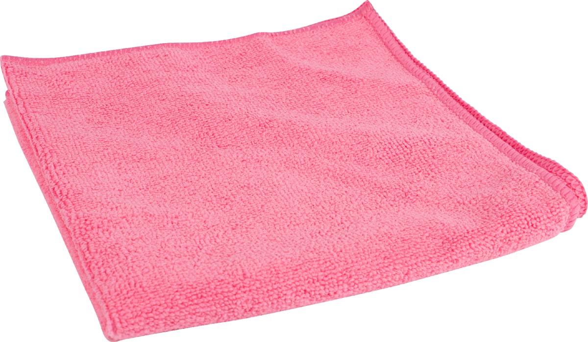 Klika - Chiffon microfibre, pi 40 x 40 cm, rose, paquet de 10 pièces