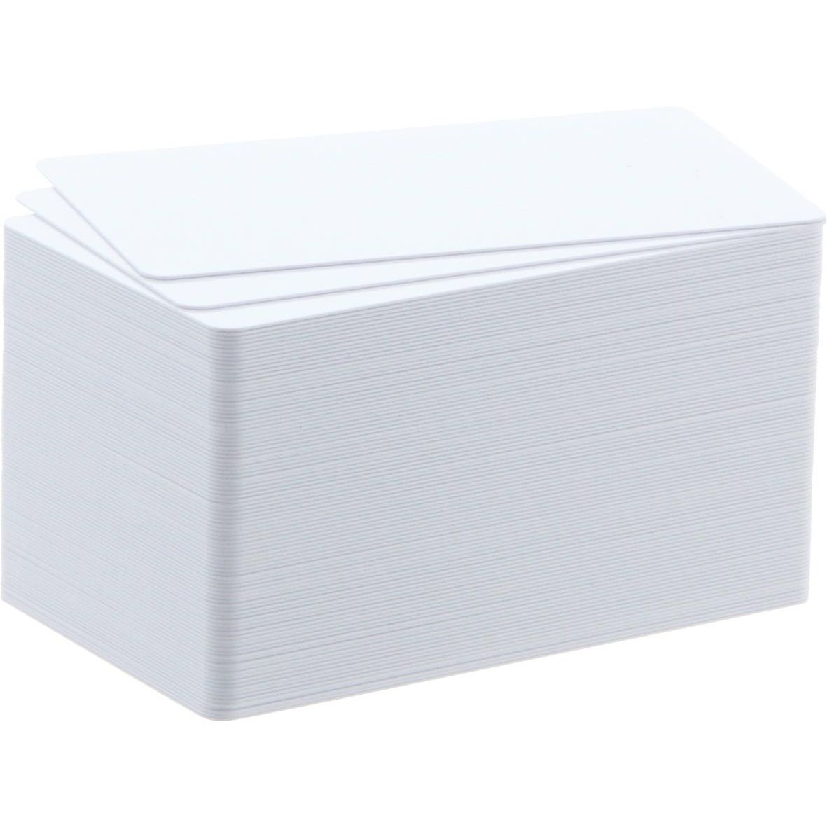 Badgy - 100 blanco kaarten van papier, 0,76 mm, voor 100 of 200