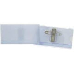 Timmers - Porte-badge avec épingle de sûreté 40x75mm + carte 100 pièces