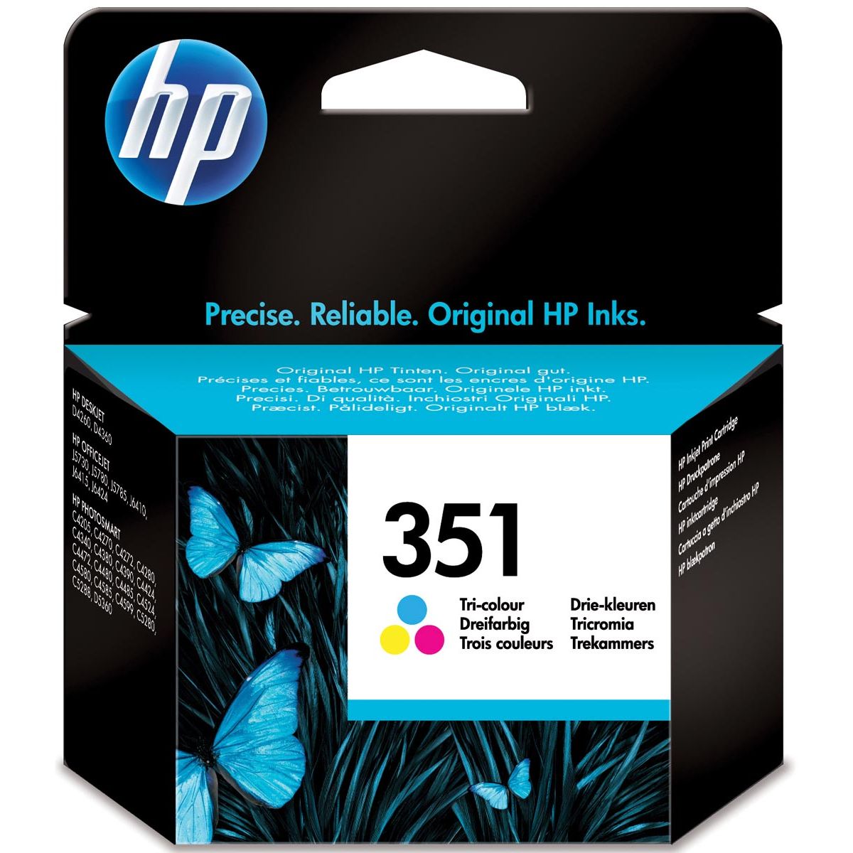 HP - inktcartridge 351, 170 pagina's, OEM CB337EE, 3 kleuren