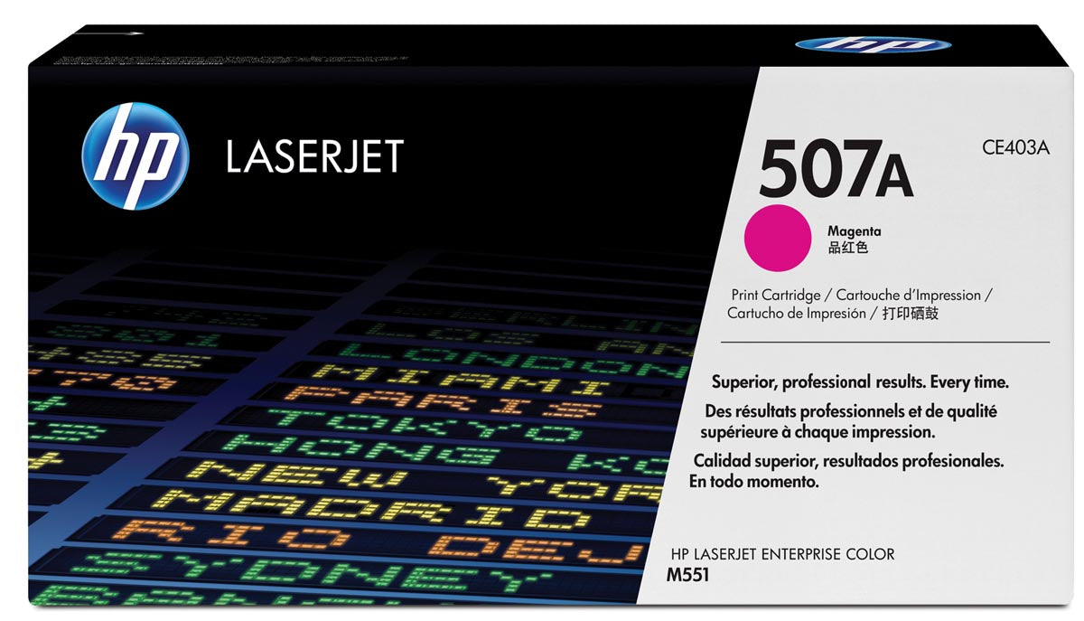HP - Cartouche toner ce403a 507a rouge