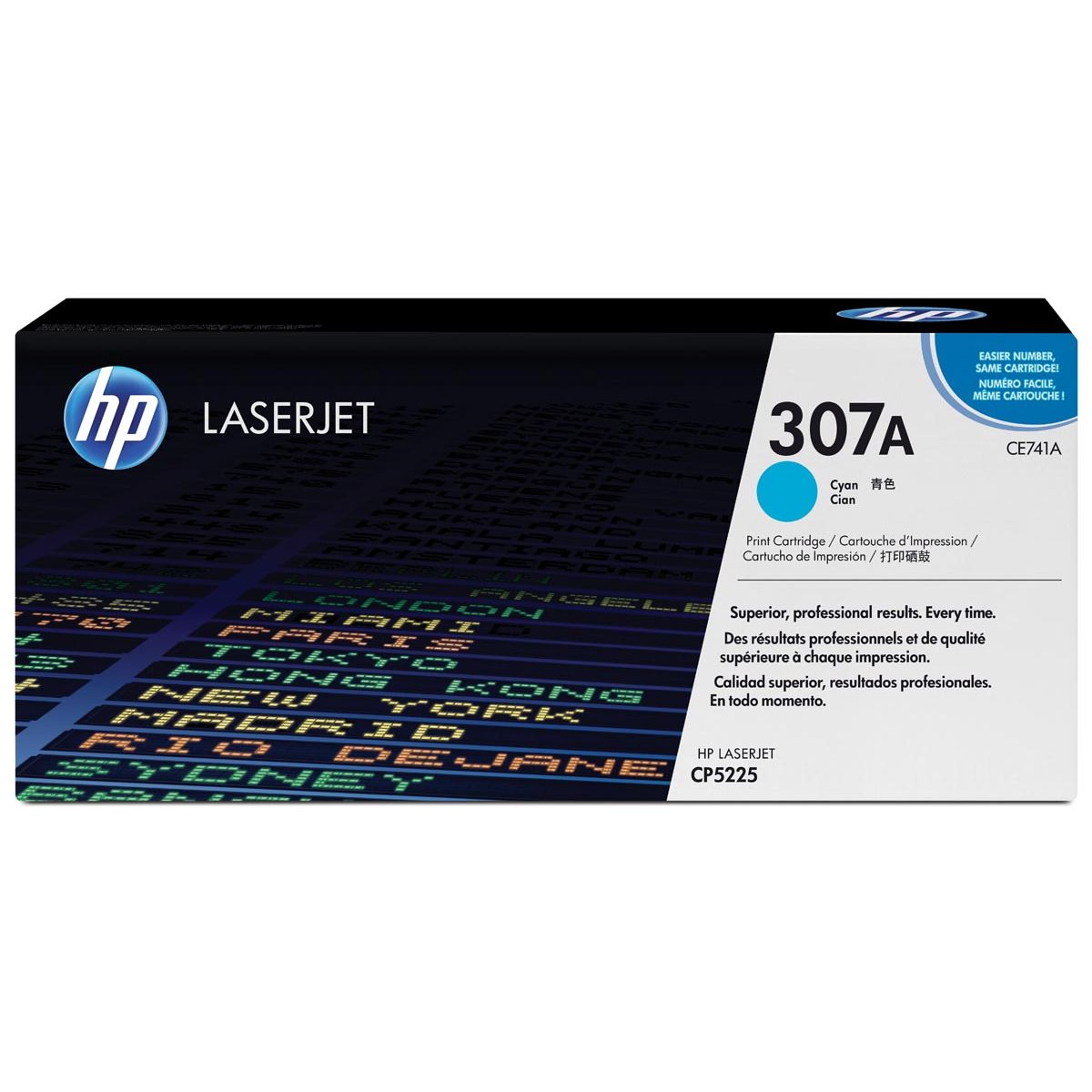 HP - toner 307A, 7300 pagina's, OEM CE741A, cyaan