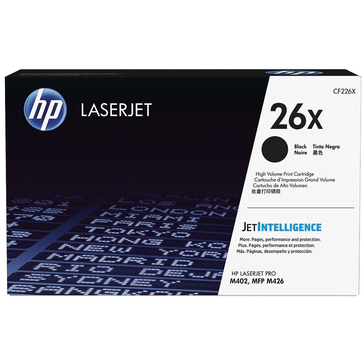 Hewlett-Packard - Cartucho de tóner hp cf226x 26x negro