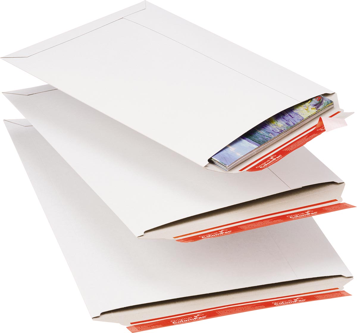 Colompac - shipping envelope CP012, ft 24.5 x 34.5 x 3 cm, white