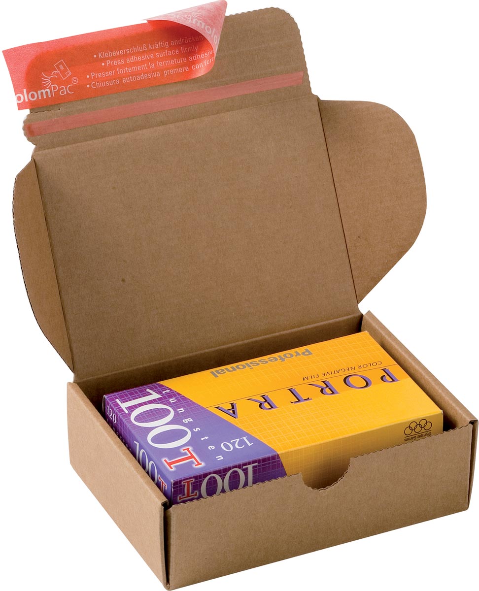 Colompac - shipping box Modulbox, internal size 140 x 101 x 43 mm, brown