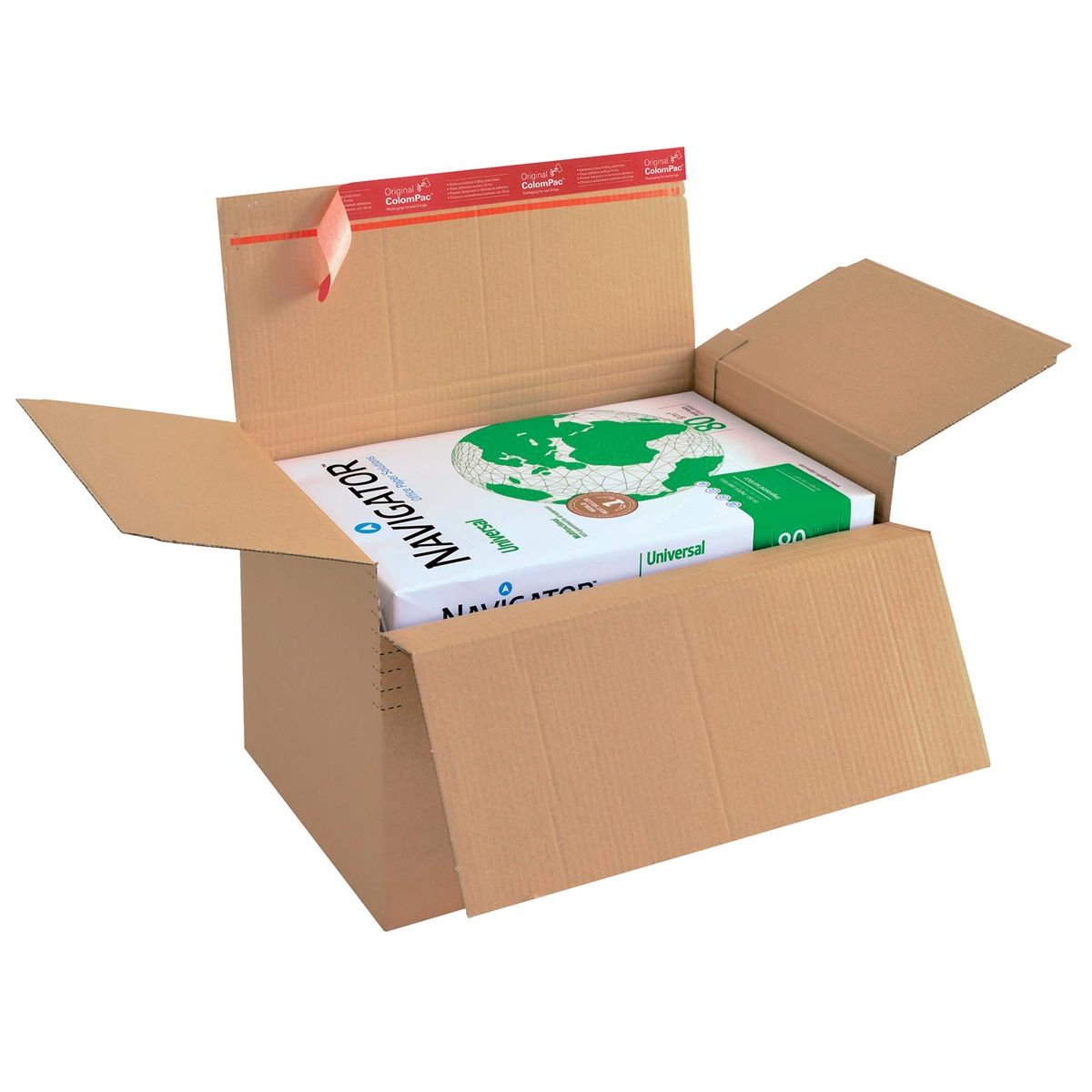 Colompac - shipping box CP141, ft 44.5 x 31.5 x 18 -30 cm, brown