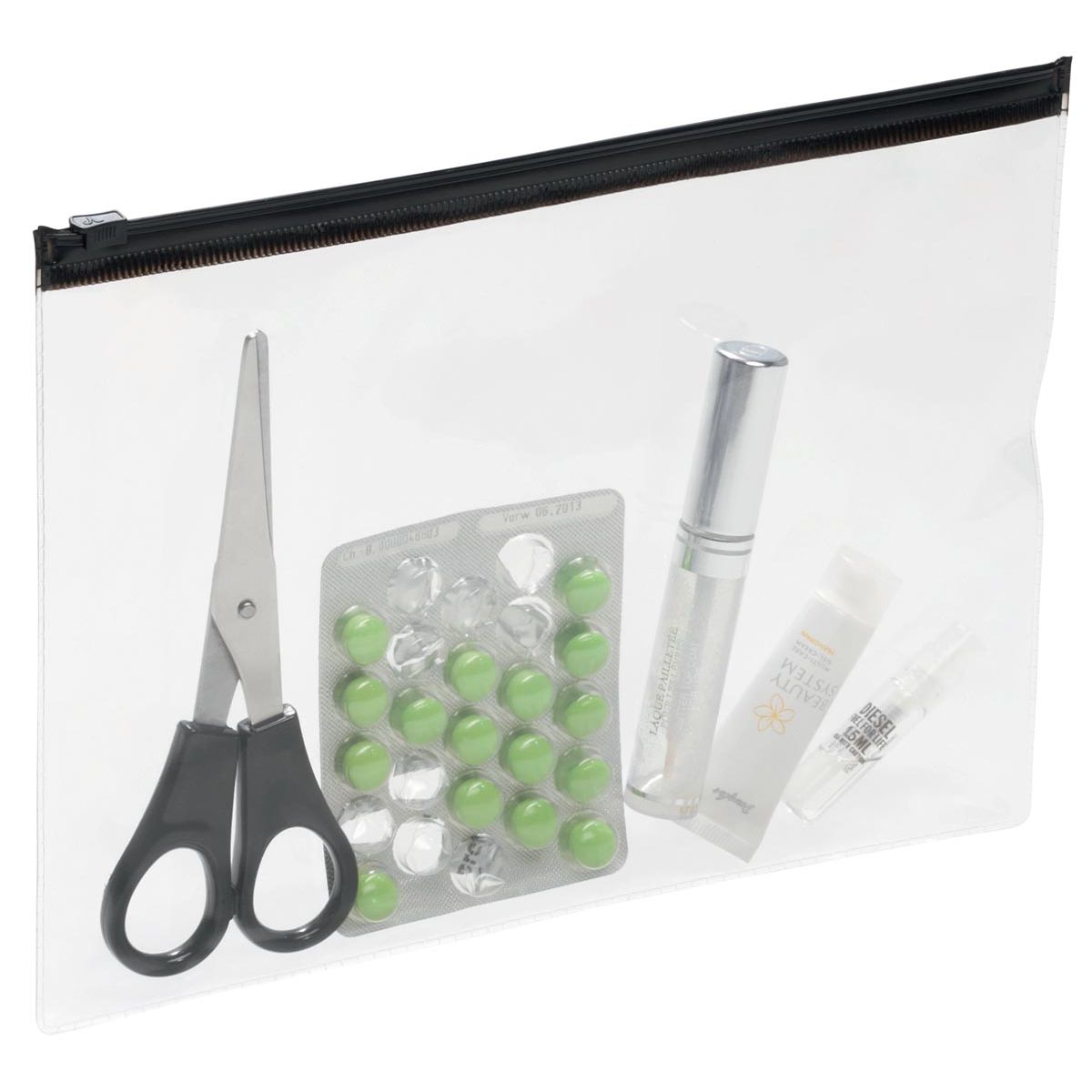 Durable - carpeta de documentos Bolsa con cremallera para pies A5, paquete de 5