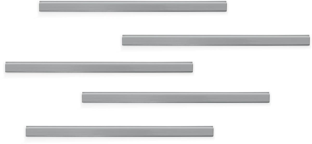 Langlebig - Magnetklemme Durafix Schiene 297mm 5 Stück Metall-Silber